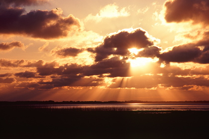 Wolken im Sonnenuntergang - Foto, Druck, Poster, Leinwand