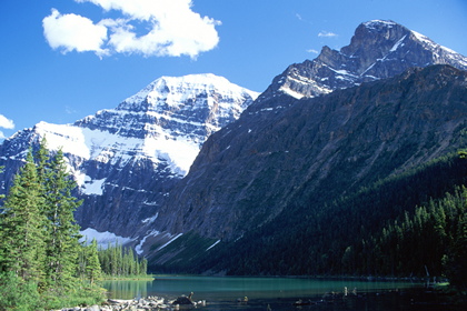 Bergsee - Foto, Druck, Poster, Leinwand