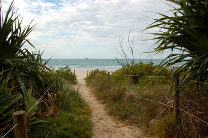 Strandzugang - Foto, Druck, Poster, Leinwand