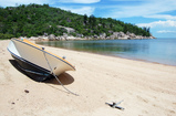 Foto Boot am Strand